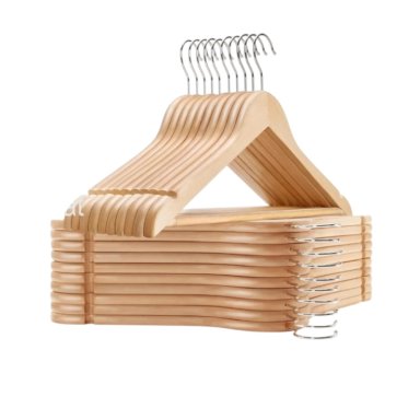 2 DOCENAS DE PERCHAS COLGADORES DE PLÁSTICO CON BARRA INFERIOR.