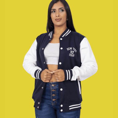 CASACA BEÍSBOL PARA MUJER ESTILO URBANO Y JUVENIL