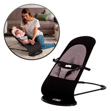 SILLA MECEDORA NEGRO PARA BEBÉ