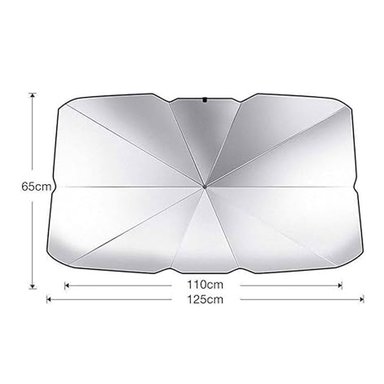 PARASOL DOBLE CAPA SOMBRILLA PARABRISA CUBRE SOL RETRÁCTIL - 3
