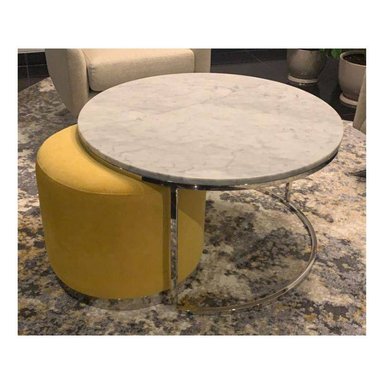 MESA CENTRAL MARBLE CON PUFF SUNSET AMARILLO