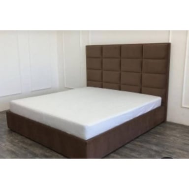 CAMA CUADROS KING MARRÓN - 1