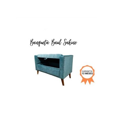 BANQUETA BAUL SAKINE VERDE AGUA