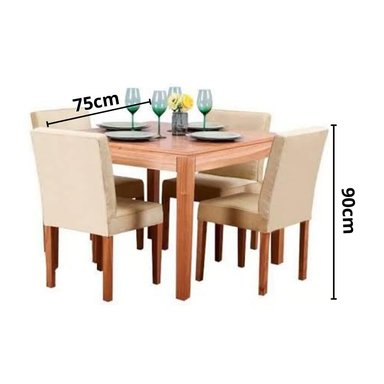 COMEDOR IVERN BEIGE 4 SILLAS - 3