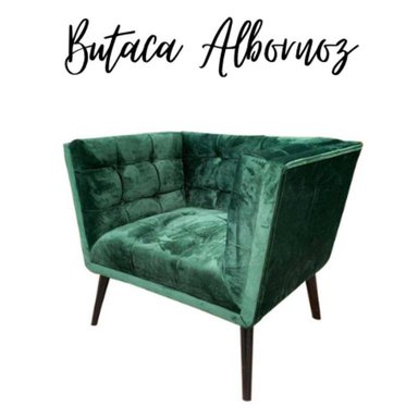 BUTACA ALBORNOZ VERDE AQUA OSCURO