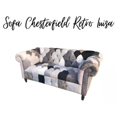 SOFÁ CHESTERFIELD RETRO LUISA - 3 CUERPOS