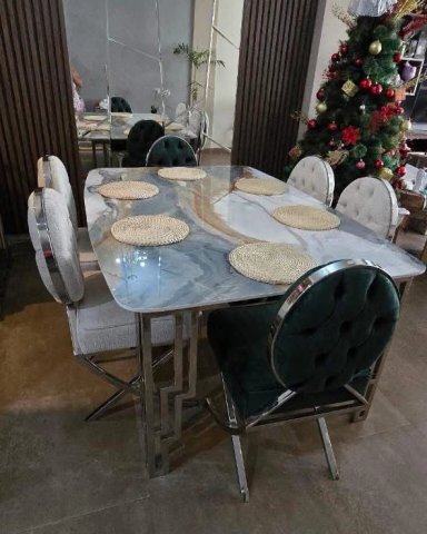 COMEDOR SILVER II - 6 SILLAS