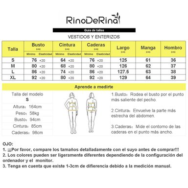VESTIDO MUJER RINODERINA VT123 ELEGANTES TEJIDOS ELÁSTICOS CÓMODOS REGALO - 6