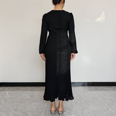 VESTIDO MUJER RINODERINA VT469 ELEGANTES TELA ELÁSTICA SUAVE REGALO - 4
