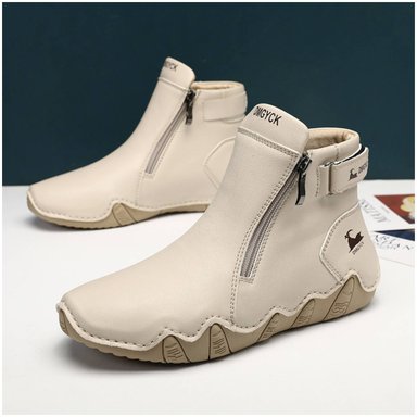 BOTINES CASUALES UNISEX RINODERINA MICROFIBRA BEIGE PAREJAS ZC8125 - 3