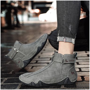 BOTINES CASUALES UNISEX RINODERINA MICROFIBRA GRIS PAREJAS ZC8806 - 2