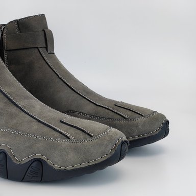 BOTINES CASUALES UNISEX RINODERINA MICROFIBRA GRIS PAREJAS ZC8806 - 4