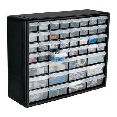 ORGANIZADOR TRUPER ORG-44 NEGRO CON 44 GAVETAS