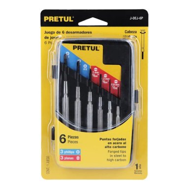 JUEGO DE 6 DESARMADORES DE JOYERO