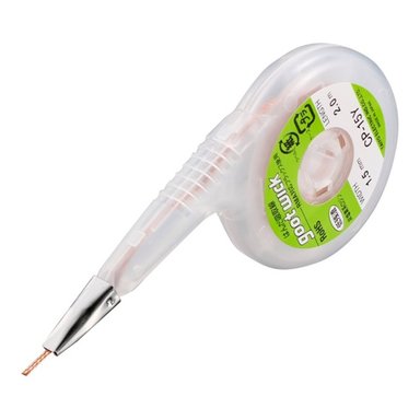 MALLA PARA DESOLDAR CP-15Y GOOT 1.5MM X 2M (PUNTA DE METAL)