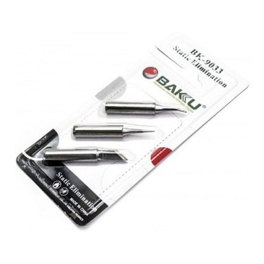 REPUESTO BK-9033 JUEGO DE PUNTAS PARA CAUTÍN O ESTACIÓN 3 PIEZAS BAKU