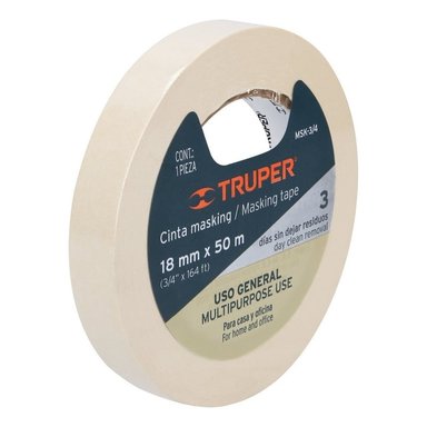 CINTA MASKING 18MM X 50M TRUPER - 12590