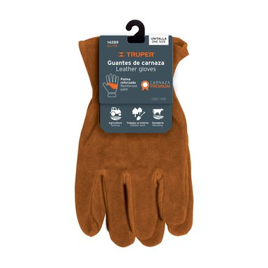 GUANTES DE CARNAZA PREMIUM PARA ELECTRICISTA, TRUPER - 14289