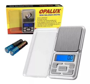 BALANZA DIGITAL OPALUX OP-1724 MINI 1GR-500GR CON 2 PILAS AAA