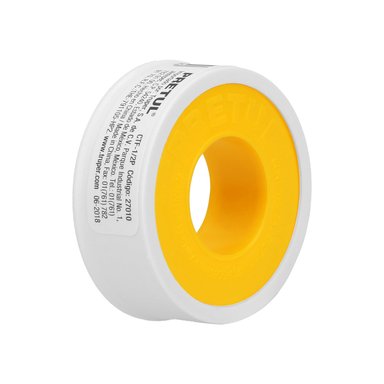 CINTA SELLA ROSCAS 1/2' X 7 M DE LARGO, PRETUL - 27010