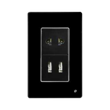 TOMACORRIENTE UNIVERSAL + USB DOBLE OP-AT-98NG OPALUX