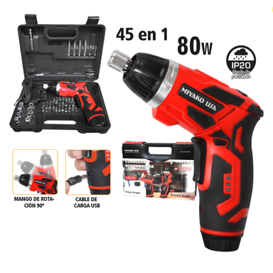 DESTORNILLADOR MIYAKO CSD-P45N1 INALÁMBRICO PERILLEROS 45EN1