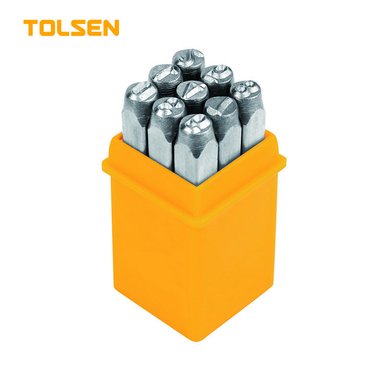 JUEGO DE PUNZONES 9 PCS 6 MM, TOLSEN - 25097