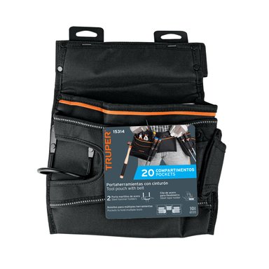 CINTURÓN PORTA HERRAMIENTAS TRUPER 5 COMPARTIMENTOS - 101665