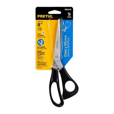 TIJERA 8' DE ACERO INOXIDABLE PARA CASA Y OFICINA, PRETUL - 23185