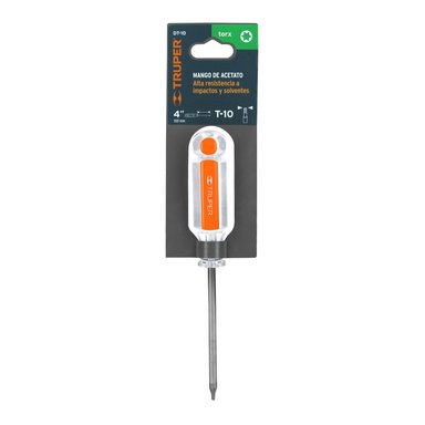 DESARMADOR TORX T10 MANGO DE ACETATO, TRUPER - 15101