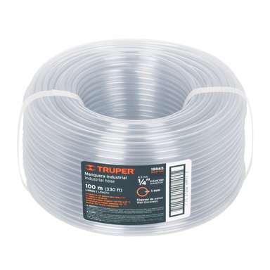 METRO DE MANGUERA 1/4' INDUSTRIAL EN ROLLO DE 100 M, TRUPER - 19865