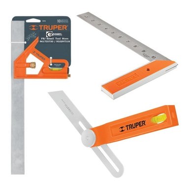 ESCUADRA TRUPER 12' DE COMBINACIÓN CON PUNZÓN PARA MARCAR - 14380 ACERO