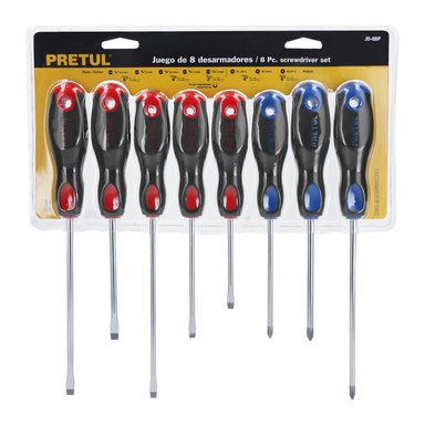 SET DESTORNILLADORES PRETUL MANGO COMFORT GRIP 20219 8