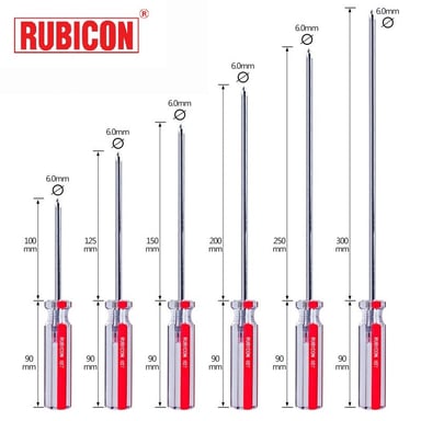 DESTORNILLADOR 24617 ESTRELLA 8' (+) 107-2X8 (1/4') RUBICON (PIEZA) - 4