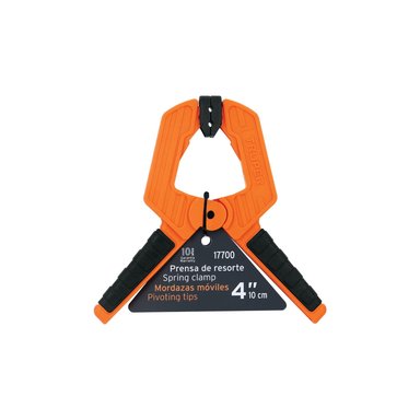 PRENSA DE RESORTE DE 4', CUERPO DE NYLON CON MANGO DE TPR, TRUPER - 17700