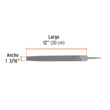 LIMA PLANA BASTARDA 12', TRUPER - 15146 - 2