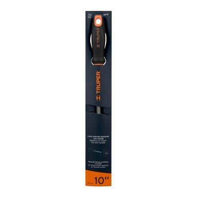 LIMA REDONDA BASTARDA 10' CON MANGO DOBLE INYECCIÓN, TRUPER - 11244 - 2