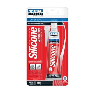 SILICON ROJO ALTA TEMPERATURA TEK BOND 50 GR