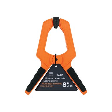 PRENSA DE RESORTE DE 8', CUERPO DE NYLON CON MANGO DE TPR, TRUPER - 17702