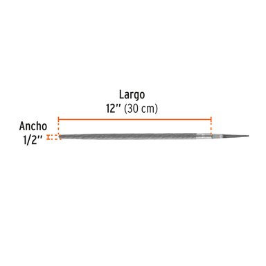 LIMA REDONDA BASTARDA 12', TRUPER - 15193 - 2