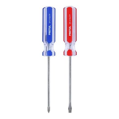 DESARMADOR PLANO Y ESTRELLA DE 3/16 X 4 PULGADAS, PRETUL - 20211