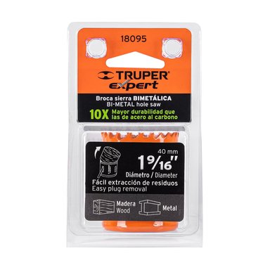 BROCASIERRA BIMETÁLICA 1-9/16', TRUPER EXPERT - 18095