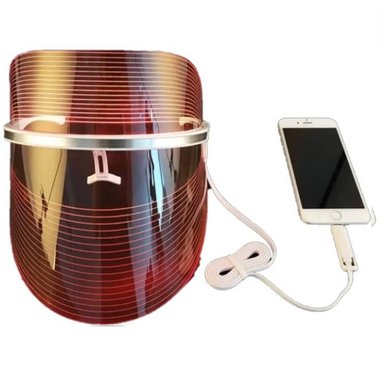 MASCARA FACIAL LED 3 COLORES FOTOTERAPIA