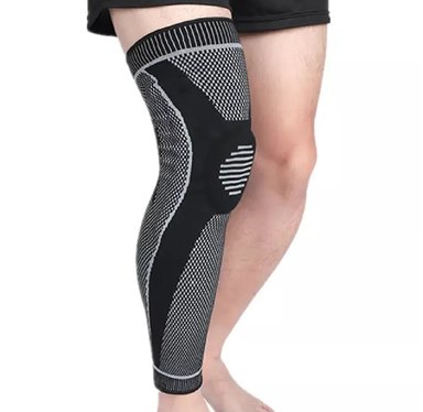 RODILLERA LARGA CON GEL FRONTAL Y DOBLE VARILLA LATERAL