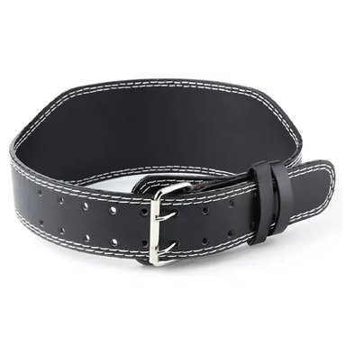 CINTURÓN CUERO NEGRO POTENCIA GIMNASIO PU