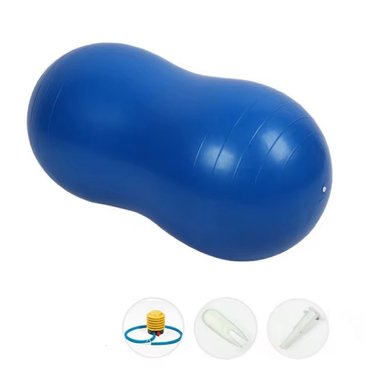 PELOTA YOGA DOBLE MANI PILATES 85CM REAL + INFLADOR GRATIS