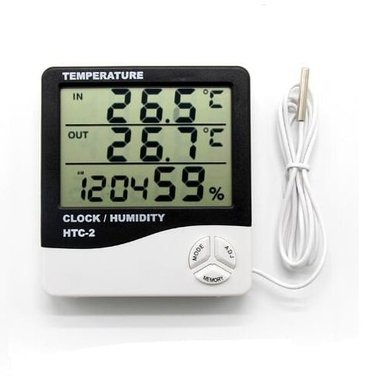 TERMOHIGROMETRO DIGITAL TEMPHUMEDADRELOJ HTC-2 - SONDA
