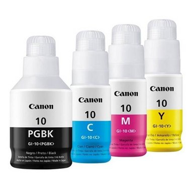 TINTA CANON GI-10 MULTICOLOR JUEGO BOTELLAS ORIGINAL