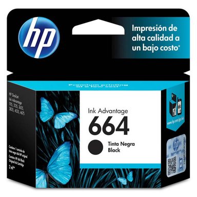 CARTUCHO HP F6V29A NEGRO TINTA 664 ORIGINAL