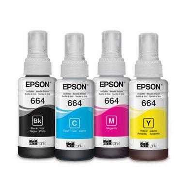 TINTA EPSON T664 MULTICOLOR JUEGO BOTELLAS ORIGINAL
